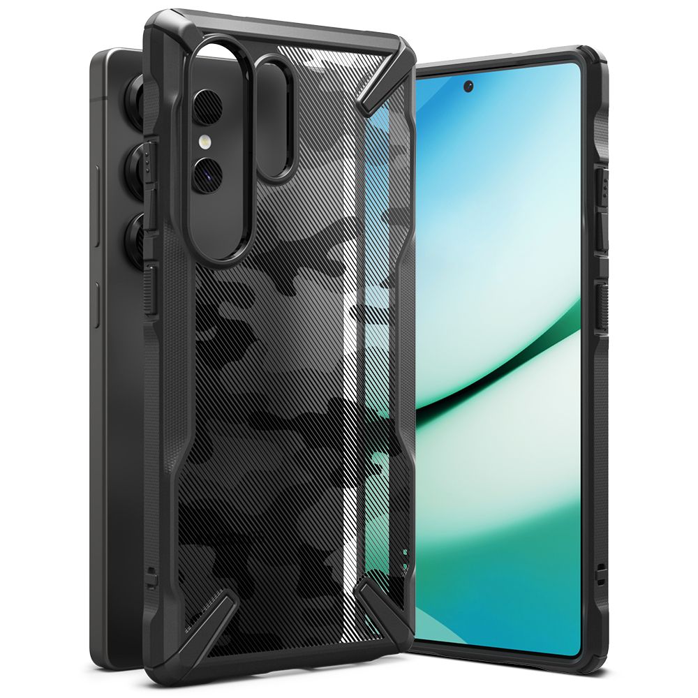 Ringke Samsung Galaxy S25 Ultra Fusion X Σκληρή Θήκη με Πλαίσιο Σιλικόνης - Camo Black