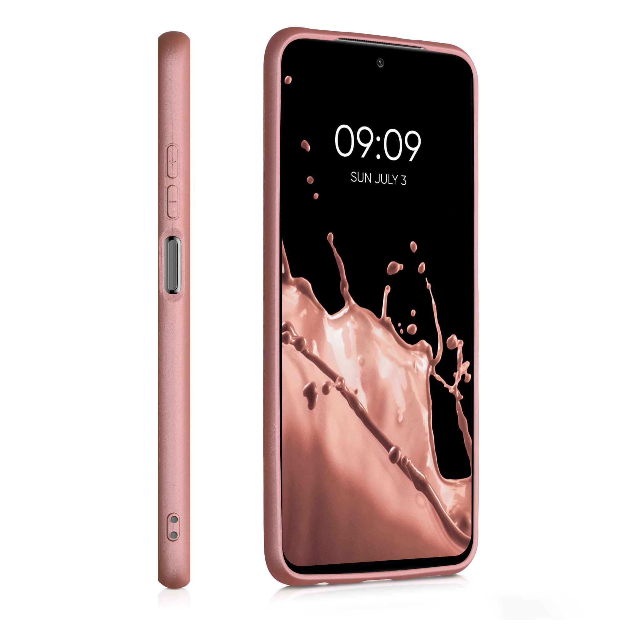 KW Xiaomi Redmi Note 10 / Note 10S Θήκη Σιλικόνης TPU - Rose Gold - 54542.31