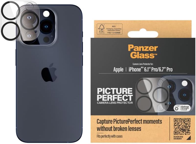 PanzerGlass iPhone 15 Pro / iPhone 15 Pro Max Picture Perfect Αντιχαρακτικό Γυαλί για την Κάμερα - Διάφανο