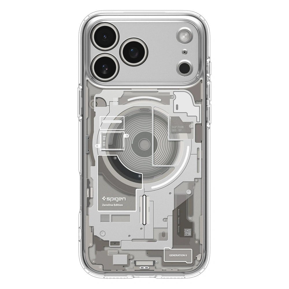 Spigen iPhone 17 Pro Max - Ultra Hybrid Mag - Σκληρή Θήκη με Πλαίσιο Σιλικόνης Και MagSafe - Zero One Natural Titanium