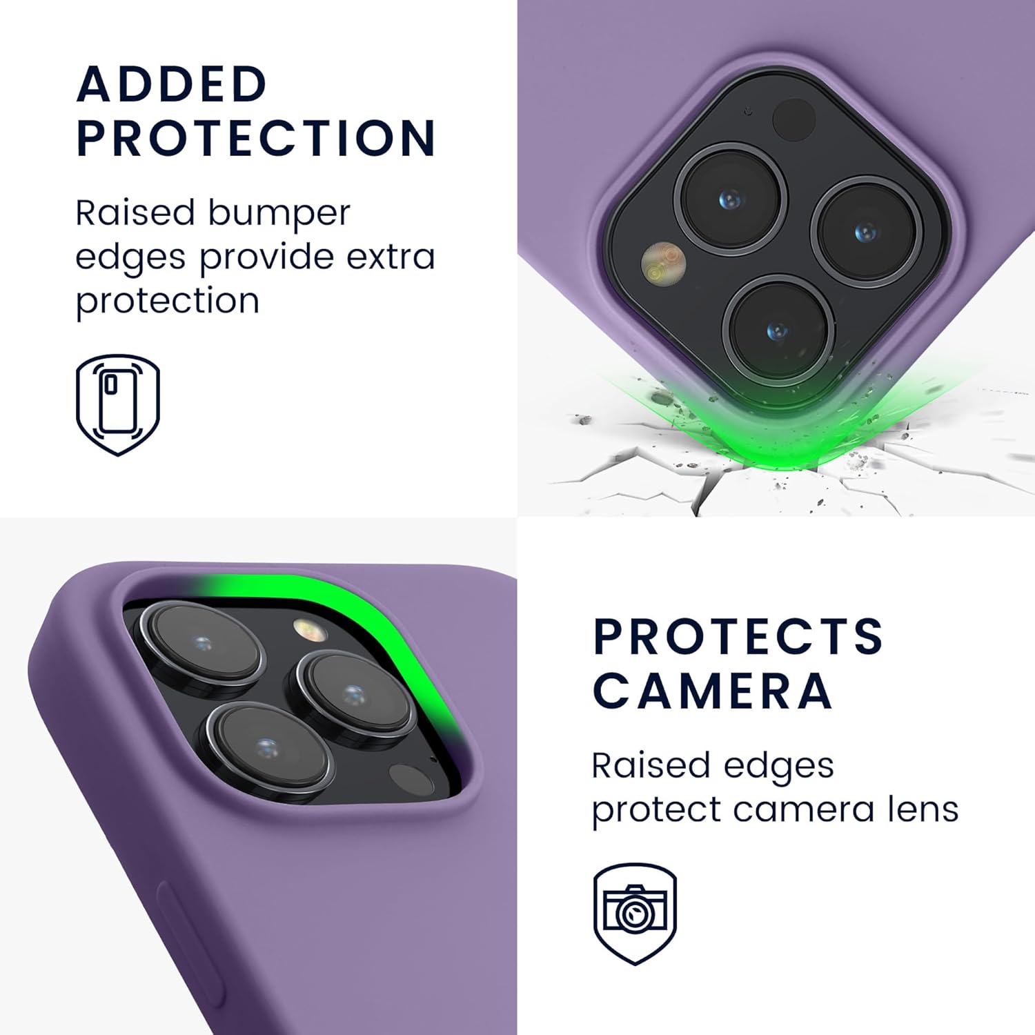 KW iPhone 15 Pro Θήκη Σιλικόνης Rubberized TPU - Violet Purple
