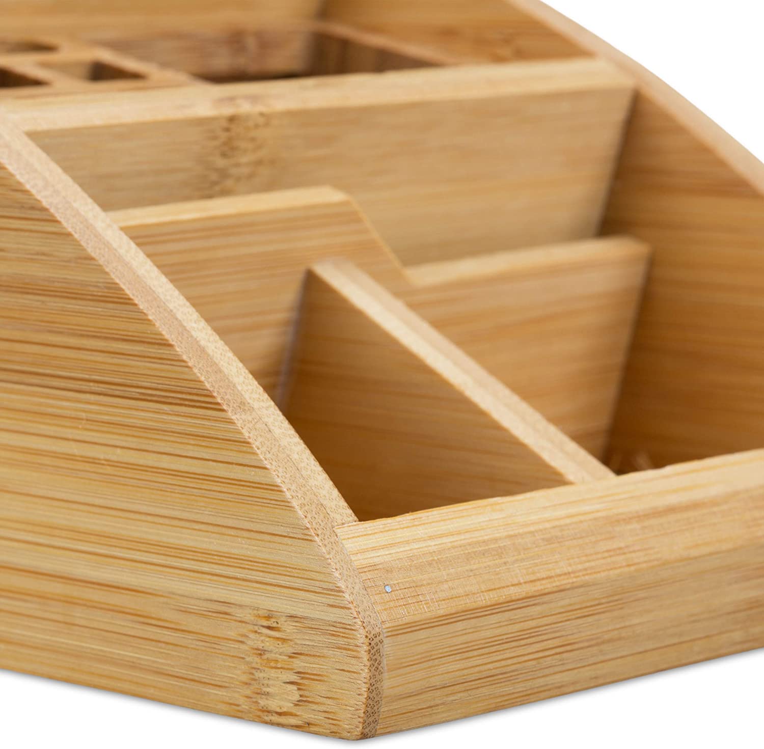 Relaxdays Ξύλινη Βάση Οργάνωσης Γραφείου από Bamboo - Natural - 4052025221874