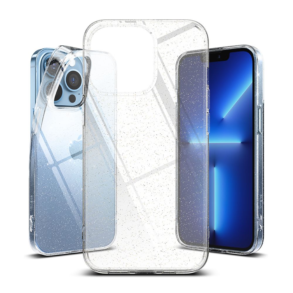 Ringke iPhone 13 Pro Max Air Ultra-Thin TPU Case Λεπτή Θήκη Σιλικόνης - Glitter - Διάφανη