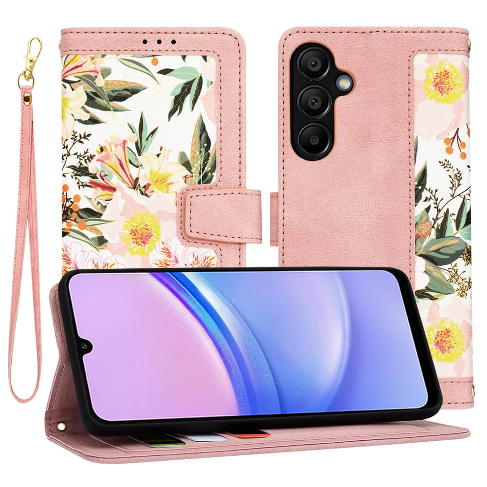 Techsuit Samsung Galaxy A15 4G / A15 5G - FlipCraft - Θήκη Πορτοφόλι από Δερματίνη - Sweetheart Pink