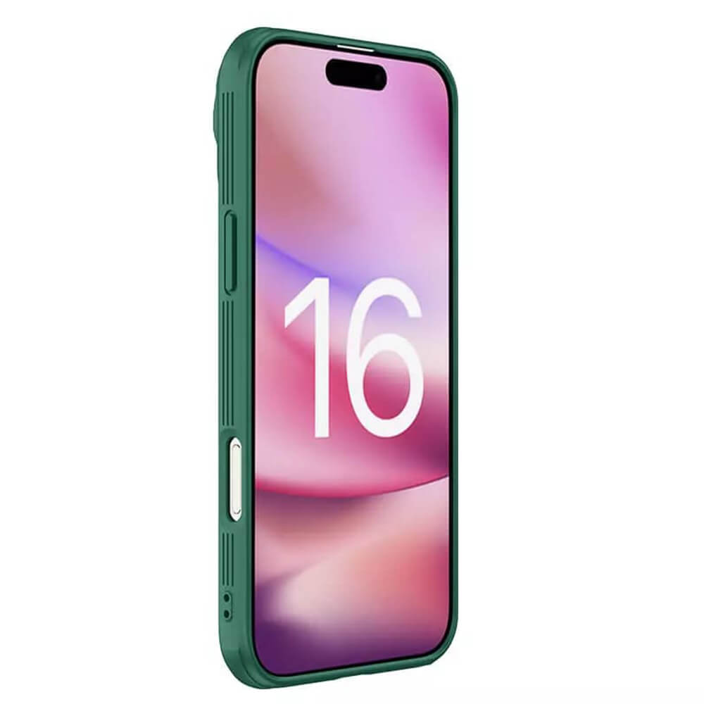 Nillkin iPhone 16 Pro Max CamShield Prop Σκληρή Θήκη με Κάλυμμα για την Κάμερα - Green
