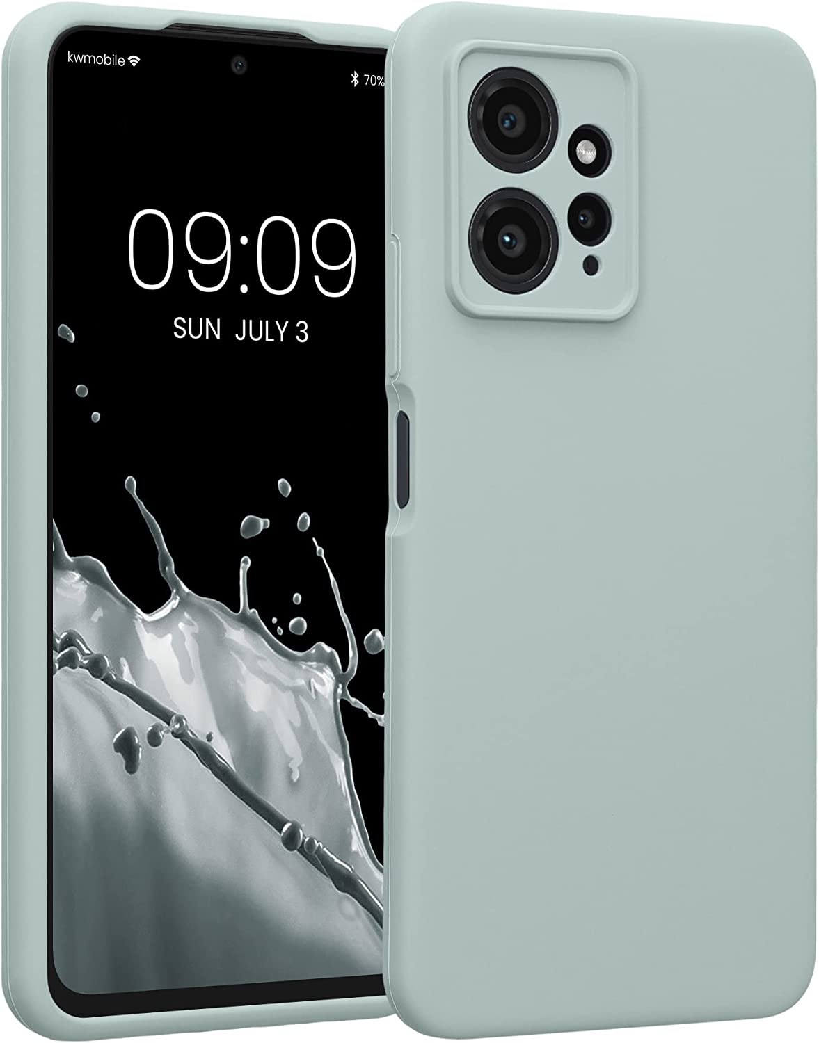KW Xiaomi Redmi Note 12 4G Θήκη Σιλικόνης Rubberized TPU - Cool Mint - 61180.200