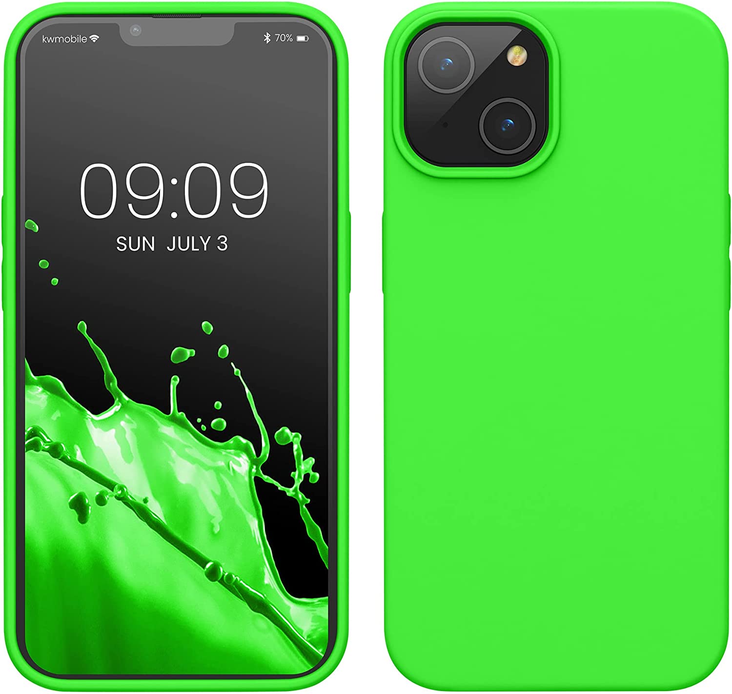 KW iPhone 14 Θήκη Σιλικόνης TPU - Lime Green - 59071.159