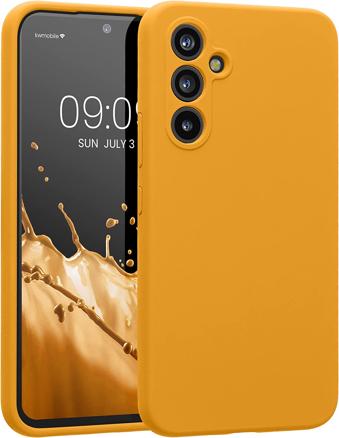 KW Samsung Galaxy A54 5G Θήκη Σιλικόνης Rubberized TPU - Mango - 60795.191