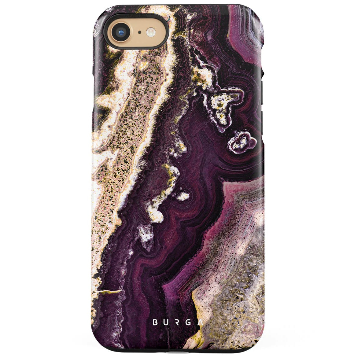 Burga iPhone SE 2022 / SE 2020 / 7 / 8 Fashion Tough Σκληρή Θήκη - Purple Skies