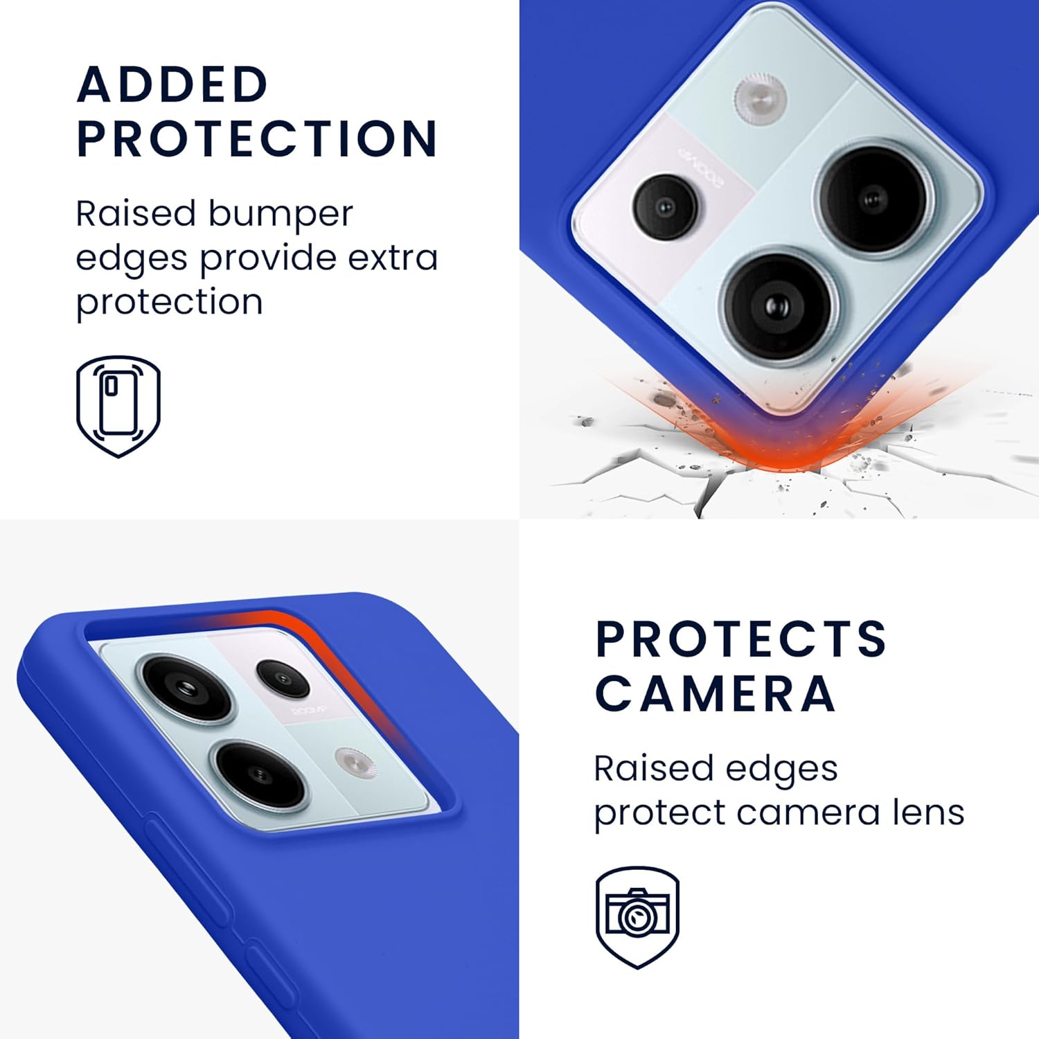KW Xiaomi Redmi Note 13 Pro 5G / Poco X6 5G Θήκη Σιλικόνης Rubberized TPU - Baltic Blue