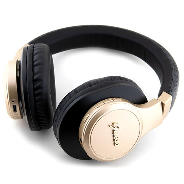 Guess Over-Ear 4G Script - Ασύρματα Bluetooth Ακουστικά - Black