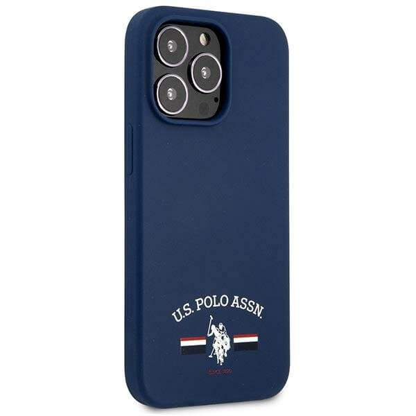 US Polo iPhone 13 Pro Max Silicone Collection Θήκη Σιλικόνης - Navy Blue / Navy - USHCP13XSFGV