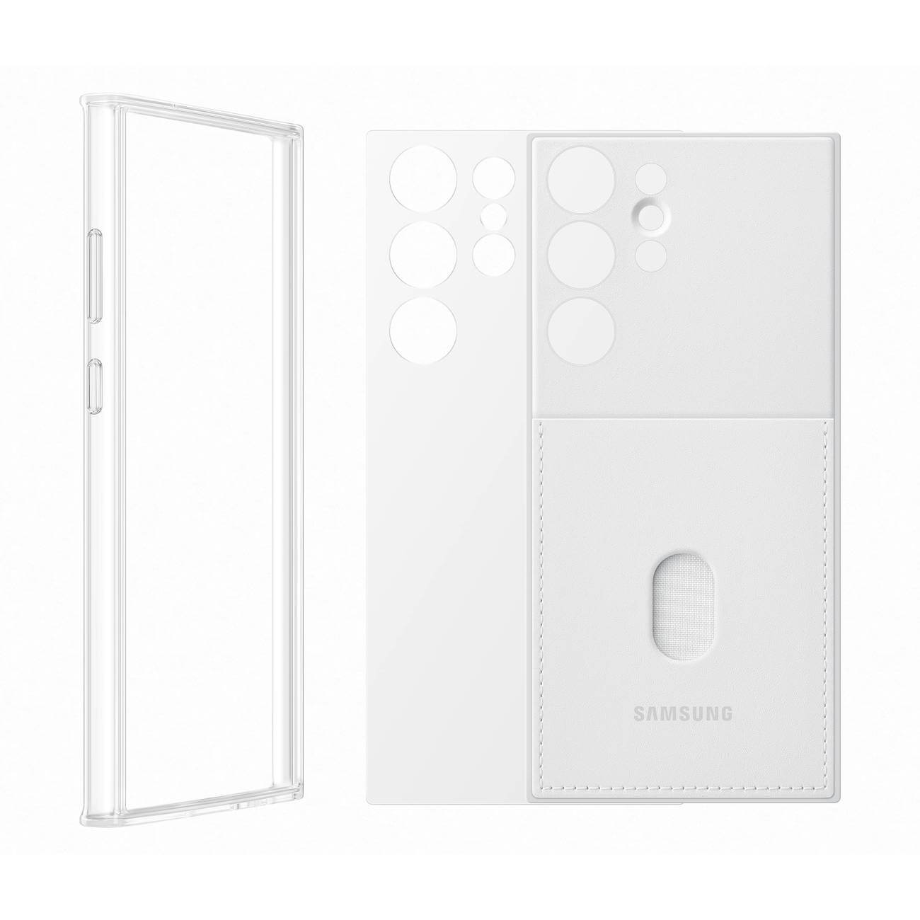 Samsung Frame Cover Samsung Galaxy S23 Σκληρή Θήκη με Πλαίσιο Σιλικόνης - White - EF-MS918CWEGWW