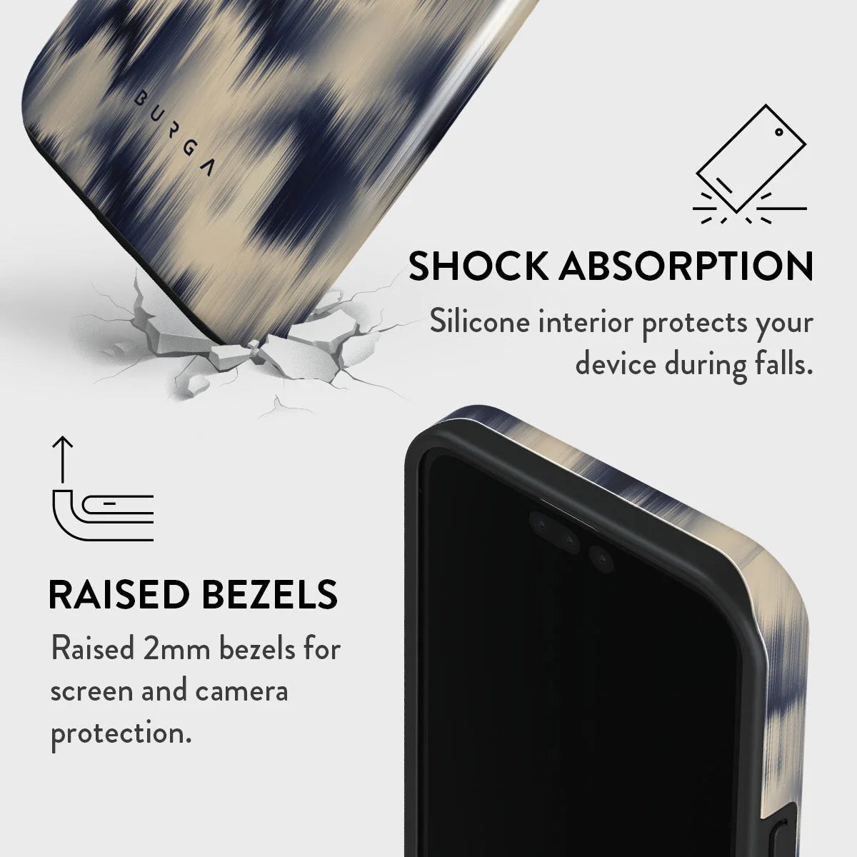 Burga iPhone 15 Pro Fashion Tough MagSafe Σκληρή Θήκη με MagSafe - Avalanche