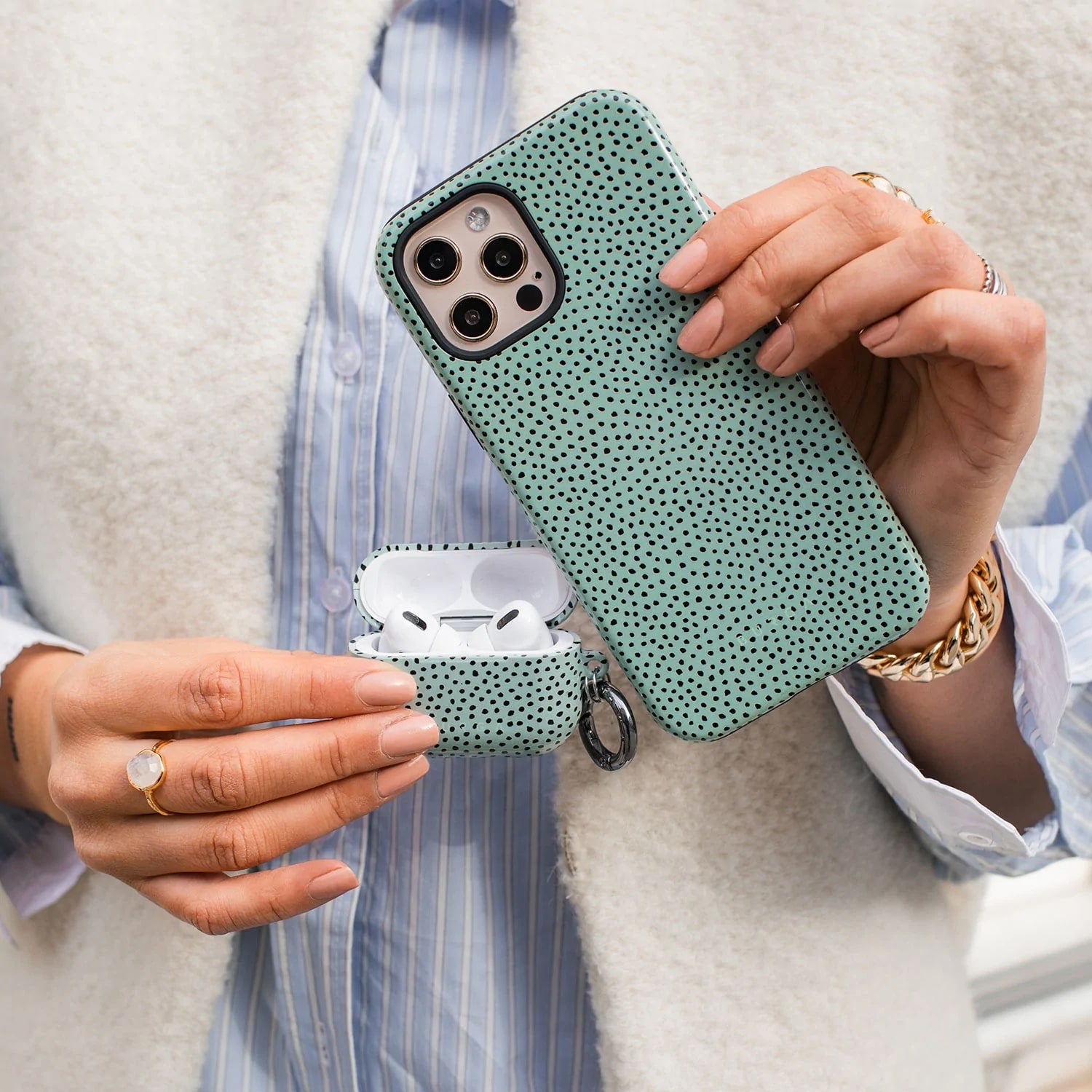 Burga iPhone 14 Pro Fashion Tough Σκληρή Θήκη - Mint Gelato