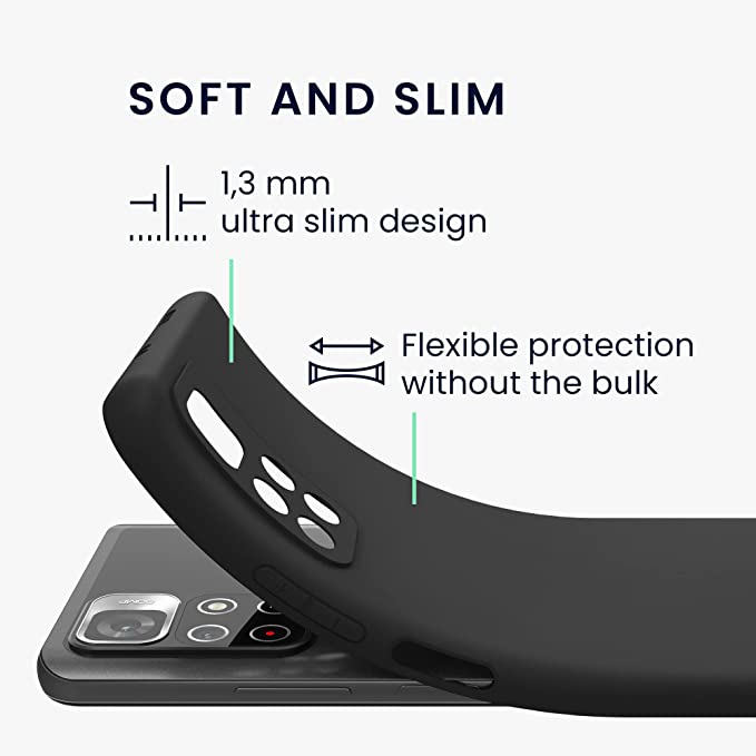 KW Xiaomi Poco M4 Pro 5G / Redmi Note 11S 5G Θήκη Σιλικόνης TPU - Black - 57024.01