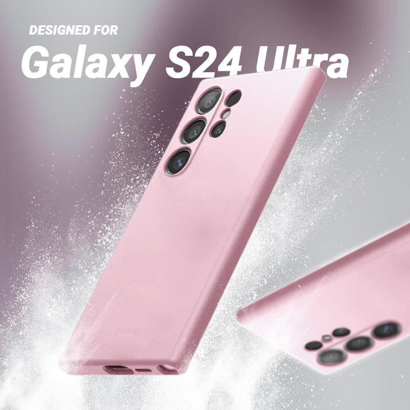 Crong Samsung Galaxy S24 Ultra Cover Θήκη Σιλικόνης - Pink
