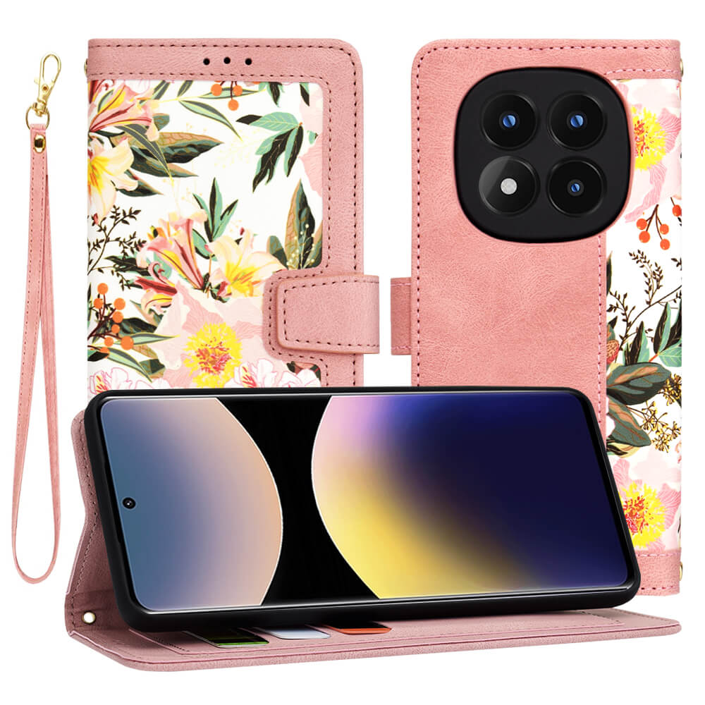 Techsuit Xiaomi Redmi Note 14 Pro 4G - FlipCraft - Θήκη Πορτοφόλι από Δερματίνη - Sweetheart Pink