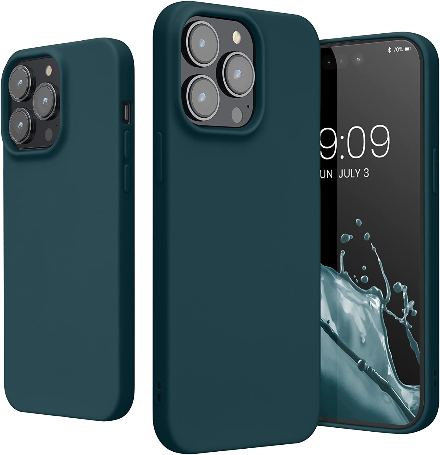 KW iPhone 14 Pro Max Λεπτή Θήκη Σιλικόνης TPU - Teal Matte - 59078.57