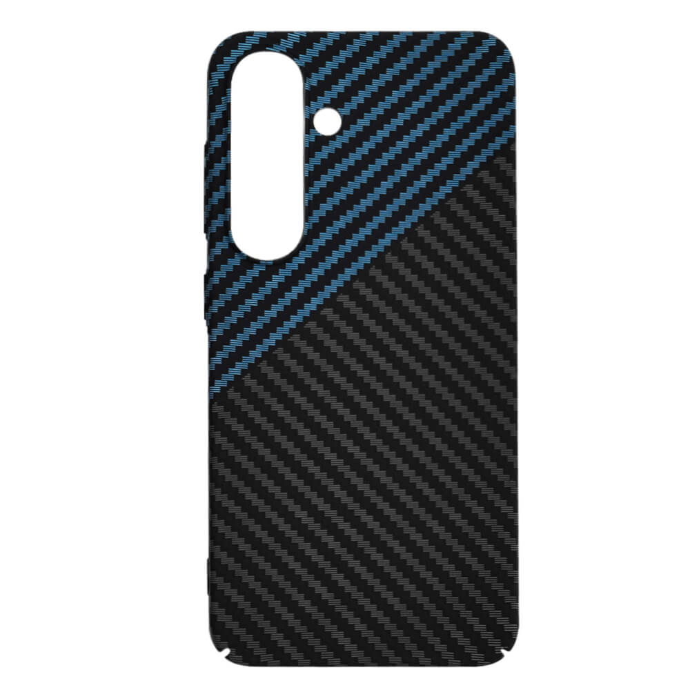 Techsuit Samsung Galaxy S25 Σκληρή Θήκη Carbonite FiberShell - Blue Pulse