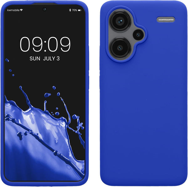 KW Xiaomi Redmi Note 13 Pro+ 5G Θήκη Σιλικόνης Rubberized TPU - Baltic Blue