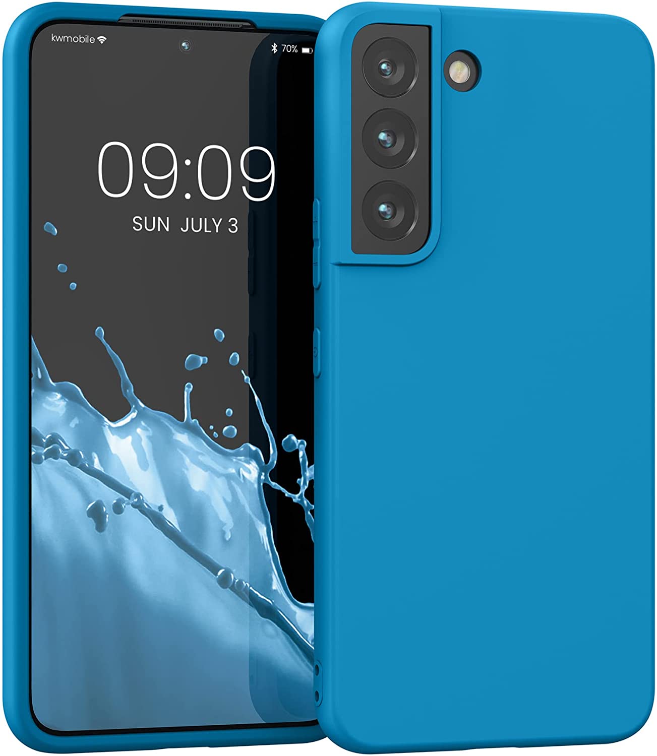 KW Samsung Galaxy S22 Θήκη Σιλικόνης TPU - Caribbean Blue - 56758.224