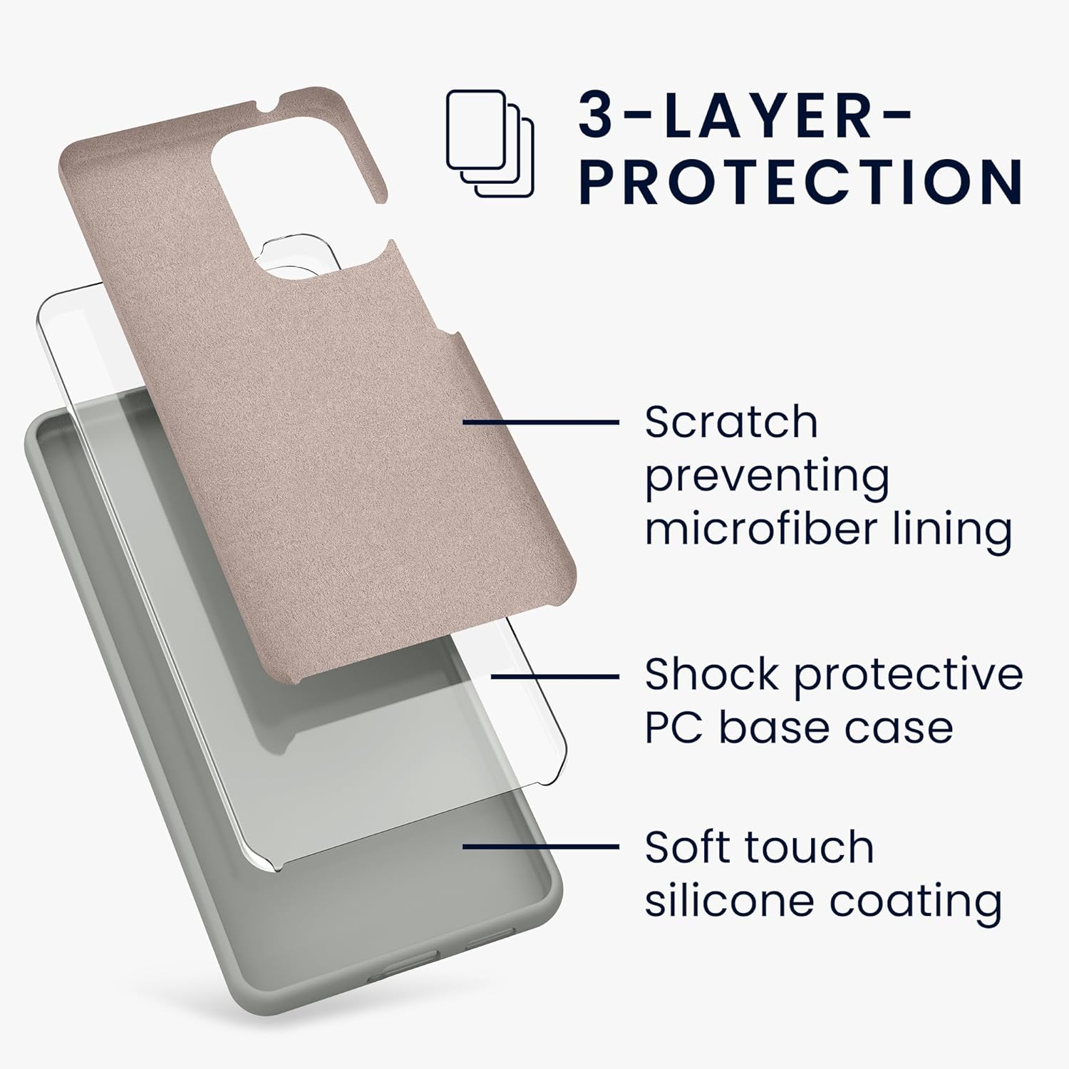 KW Samsung Galaxy A53 5G Θήκη Σιλικόνης Rubberized TPU - Grey