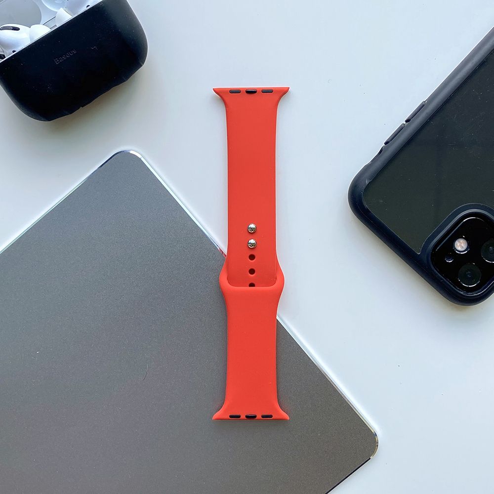 Tech-Protect Λουράκι Apple Watch 4 / 5 / 6 / 7 / 8 / 9 / SE / ULTRA 1 / ULTRA 2 - 42 / 44 / 45 / 49 mm IconBand Λαστιχένιο - Red