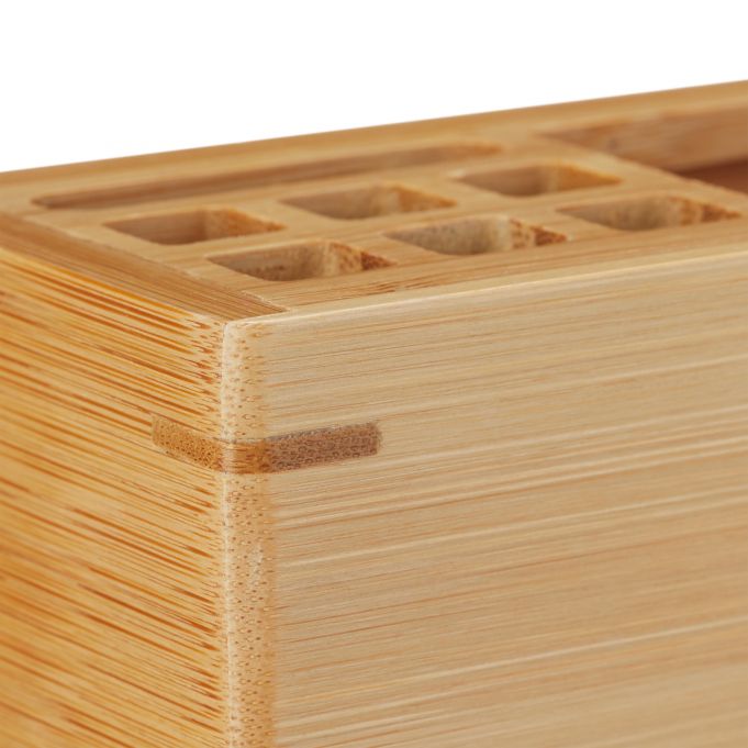 Relaxdays Ξύλινη Βάση Οργάνωσης Γραφείου από Bamboo - Natural - 4052025221867