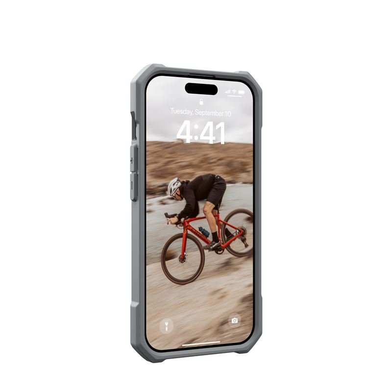 UAG iPhone 15 Pro Essential Armor MagSafe Θήκη Σιλικόνης TPU με MagSafe - Silver