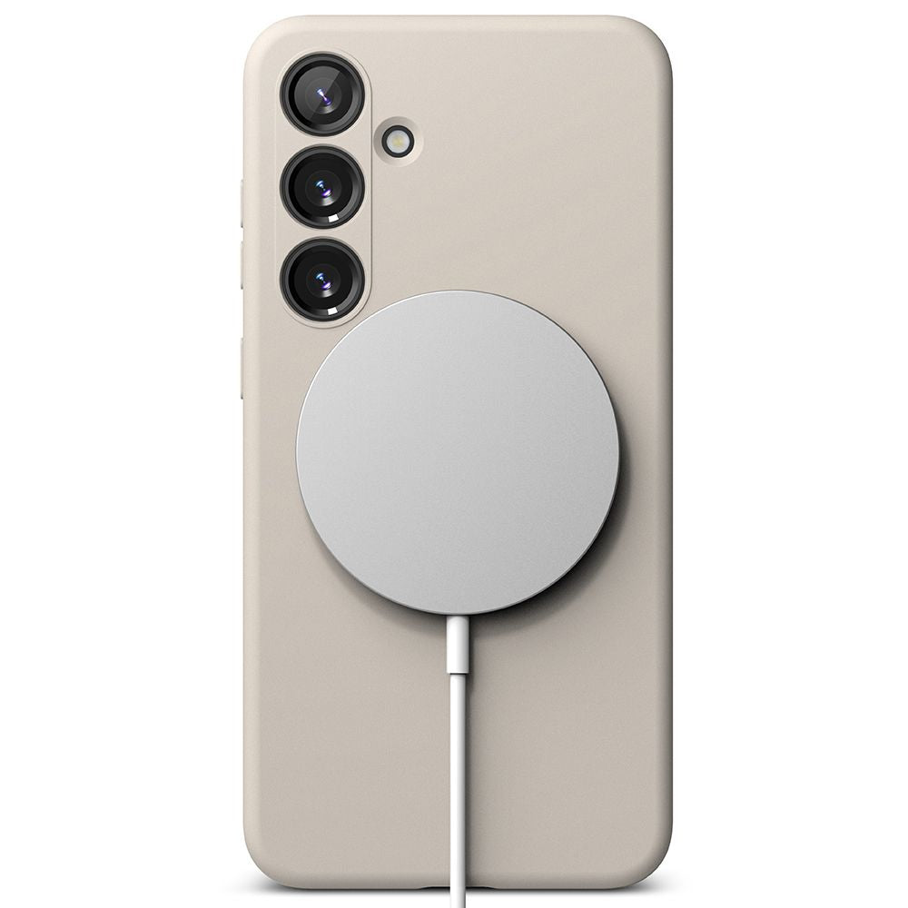 Ringke Samsung Galaxy S24 Silicone Magnetic MagSafe Case Θήκη Σιλικόνης με MagSafe - Stone