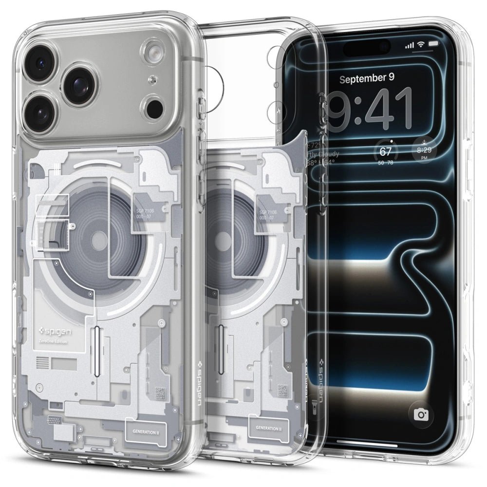 Spigen iPhone 17 Pro Max - Ultra Hybrid Mag - Σκληρή Θήκη με Πλαίσιο Σιλικόνης Και MagSafe - Zero One White