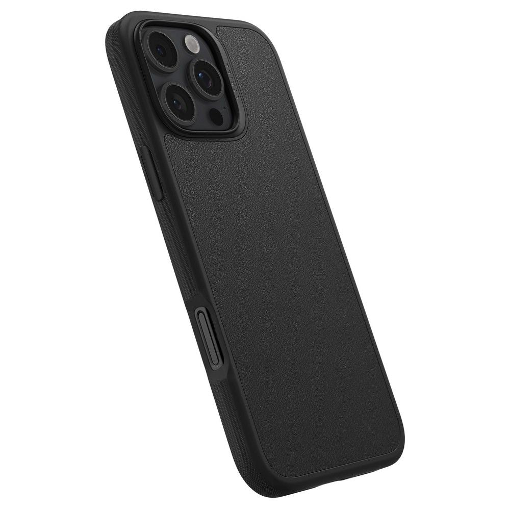 Spigen Cyrill iPhone 16 Pro Kajuk Mag Θήκη με Επένδυση Συνθετικού Δέρματος και MagSafe - Black