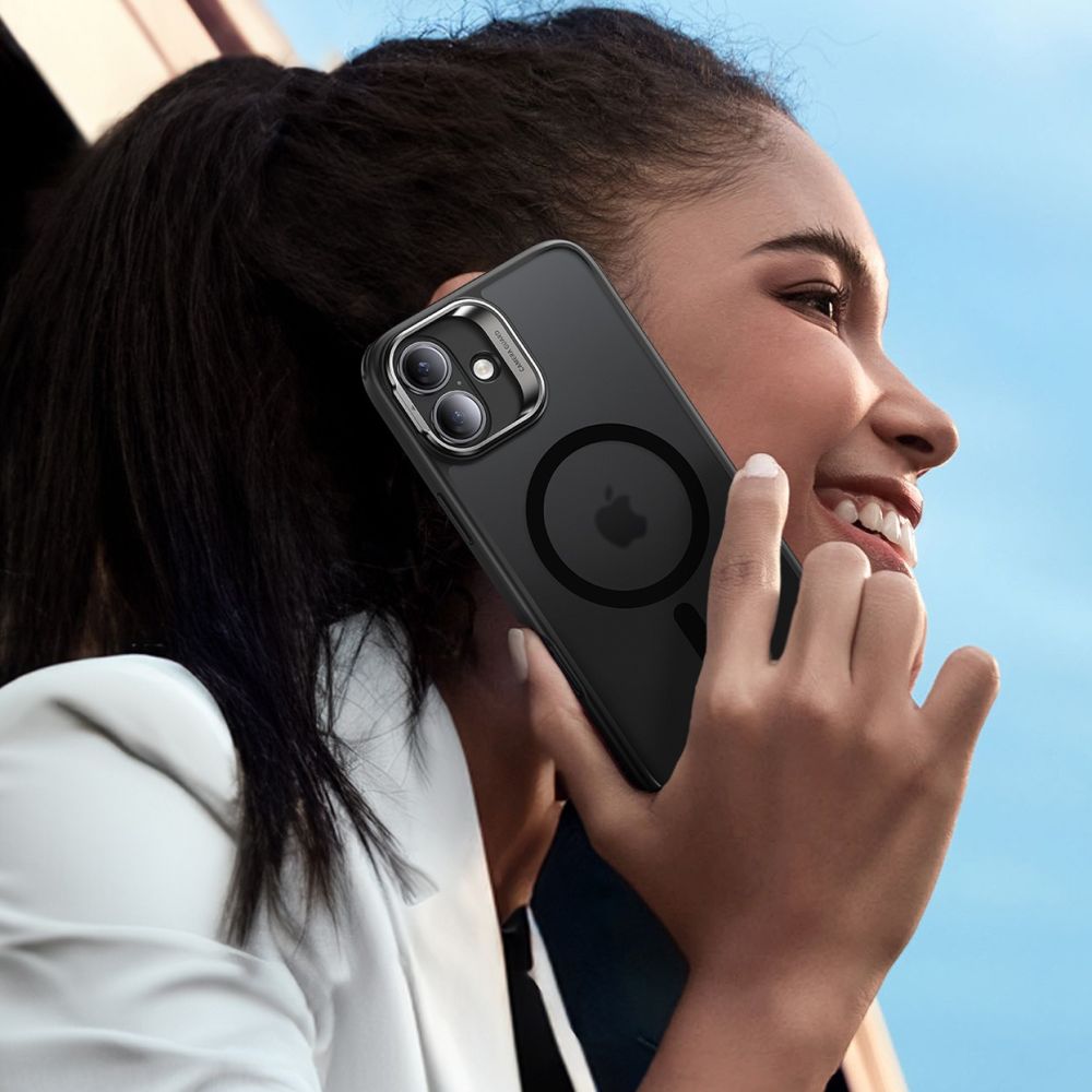 ESR iPhone 16 Classic Hybrid Kickstand Halolock MagSafe Σκληρή Θήκη με Πλαίσιο Σιλικόνης και Αντιχαρακτικό Γυαλί Οθόνης - Frosted Black