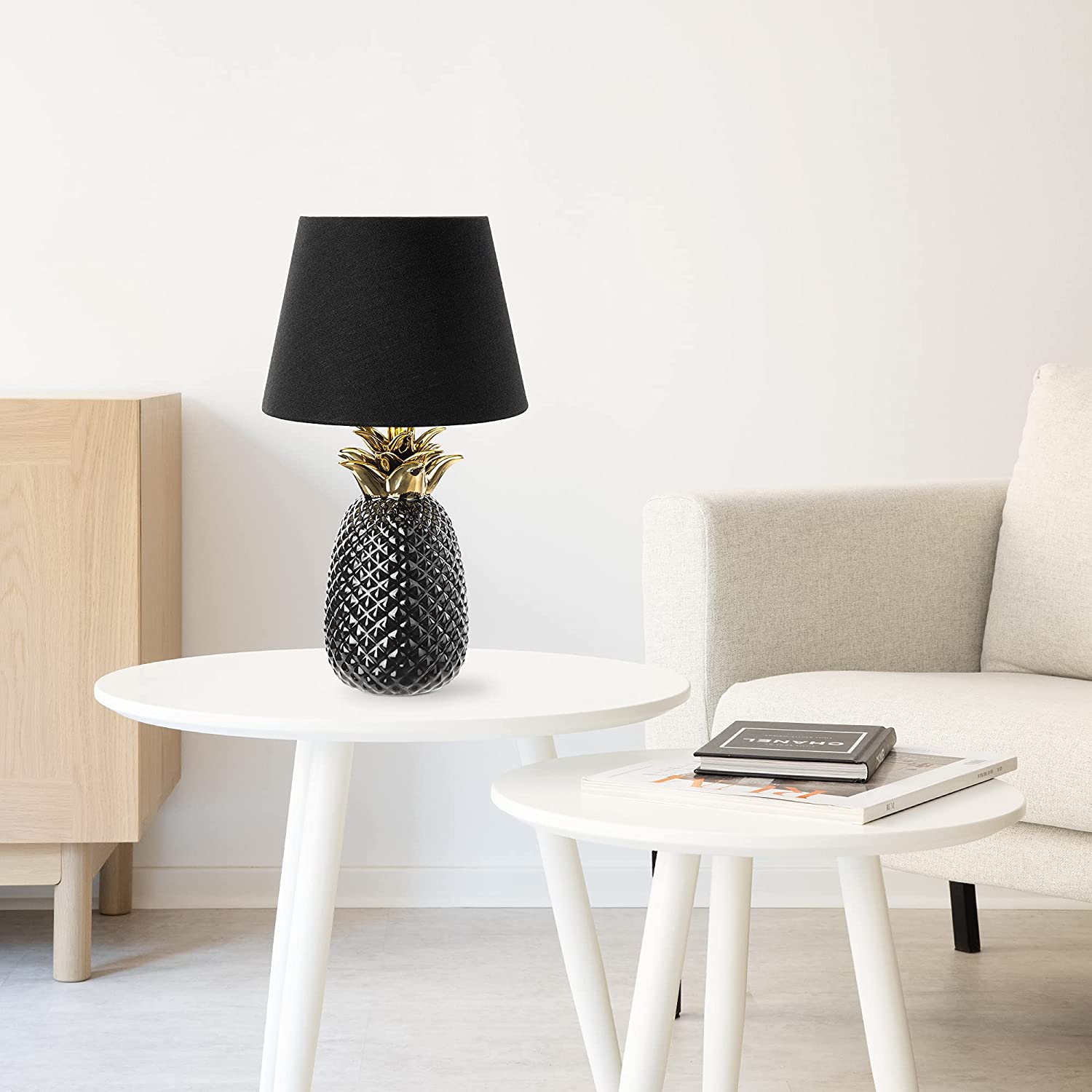 Navaris Desk Lamp Επιτραπέζιο Φωτιστικό - Ανανάς - 40cm - Black - 49151.01.01