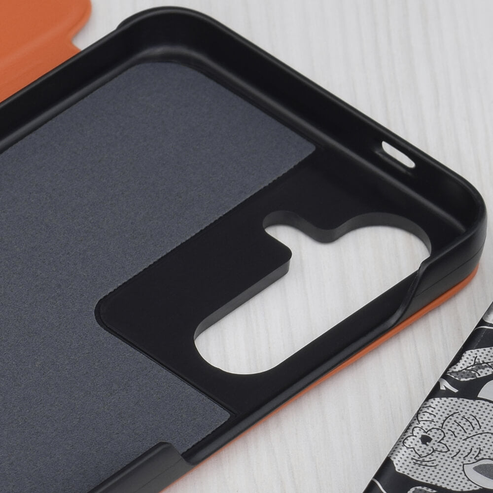 Techsuit Samsung Galaxy S25 - eFold Series - Θήκη Βιβλίο - Orange