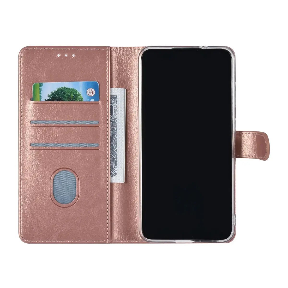 Tuniq Samsung Galaxy S23 FE - Θήκη Πορτοφόλι από Δερματίνη - Rose Gold