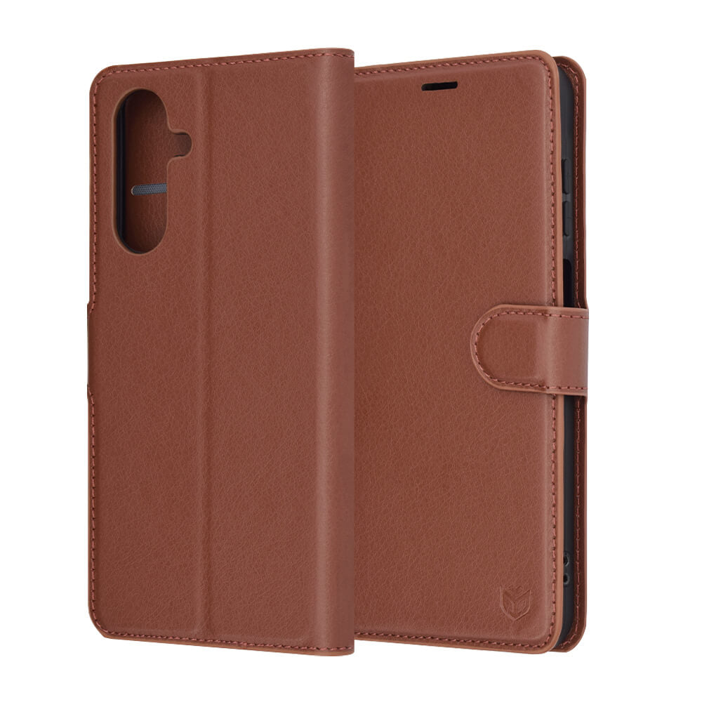 Techsuit Samsung Galaxy A26 5G - Leather Folio - Θήκη Πορτοφόλι από Δερματίνη με Stand - Brown