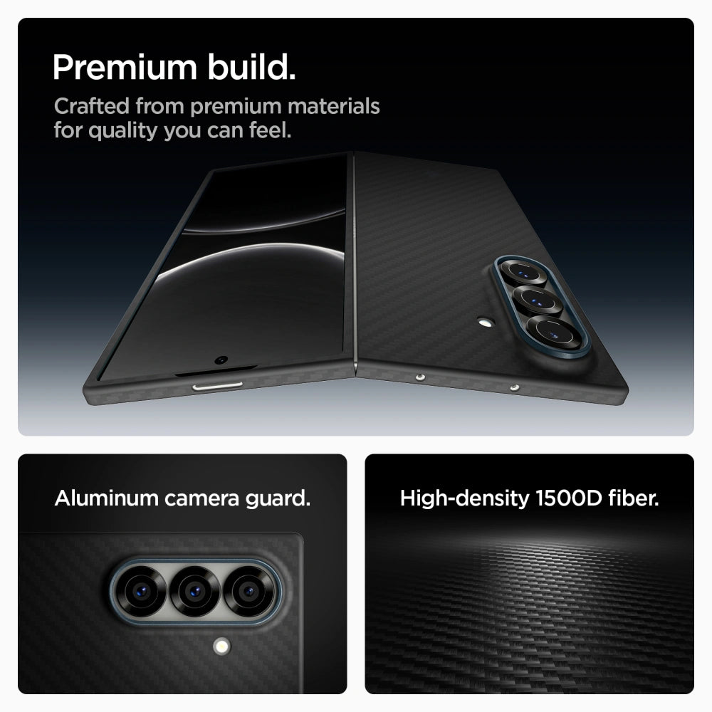 Spigen Samsung Galaxy Z Fold7 AirSkin Aramid Λεπτή Θήκη - Black