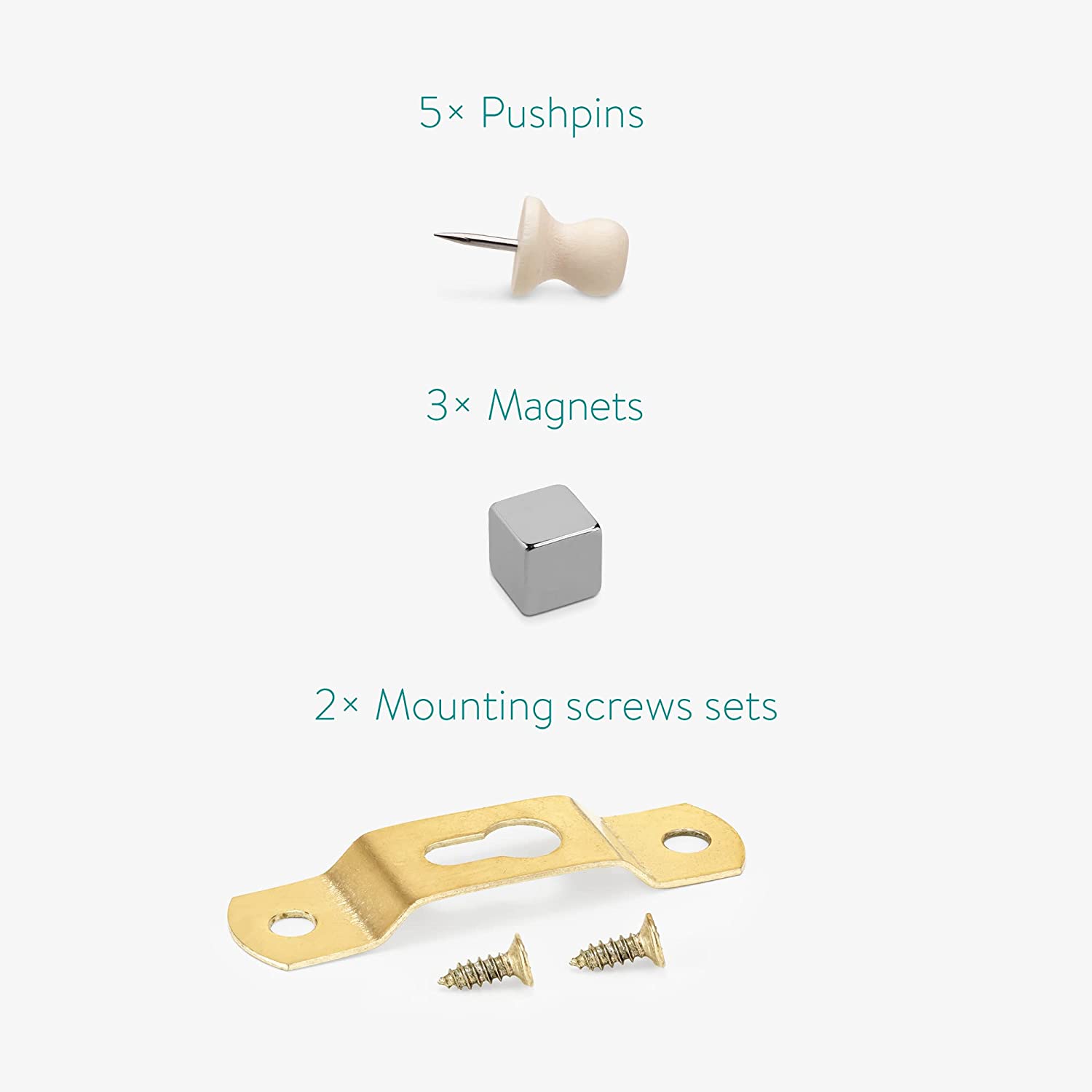 Navaris Μαγνητικός Πίνακας Ανακοινώσεων από Φελλό - 60 x 45cm - Brown - 55558.6.05