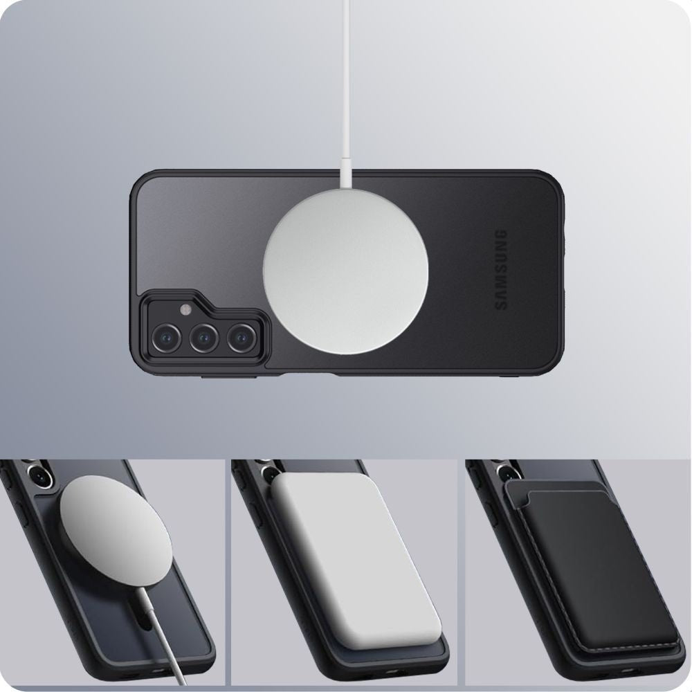Tech - Protect Samsung Galaxy A35 5G MagMat Σκληρή Θήκη με Πλαίσιο Σιλικόνης και MagSafe - Matte Black