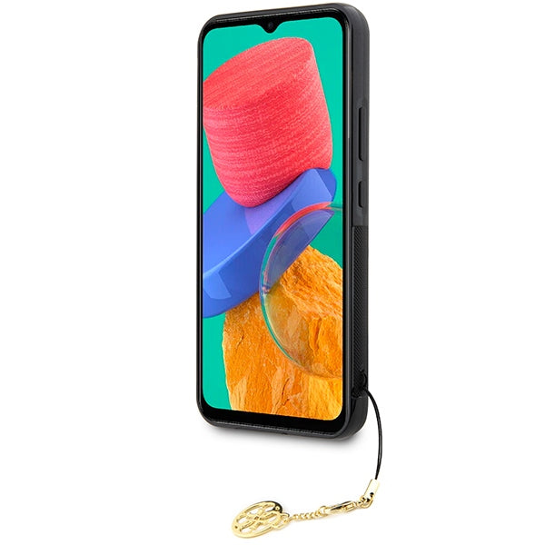 Guess Samsung Galaxy A34 5G - 4G Charms Collection Θήκη με Επένδυση Συνθετικού Δέρματος - Brown - GUHCSA34GF4GBR