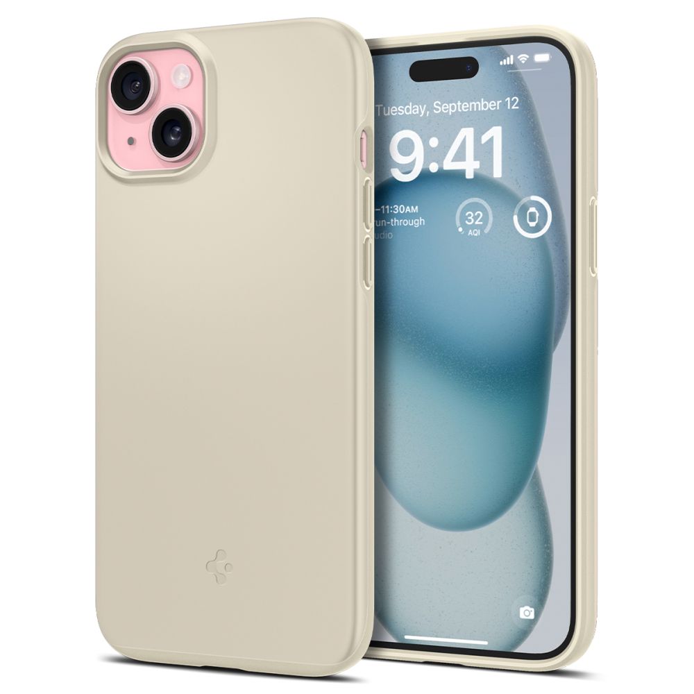 Spigen iPhone 15 Thin Fit Σκληρή Θήκη - Mute Beige