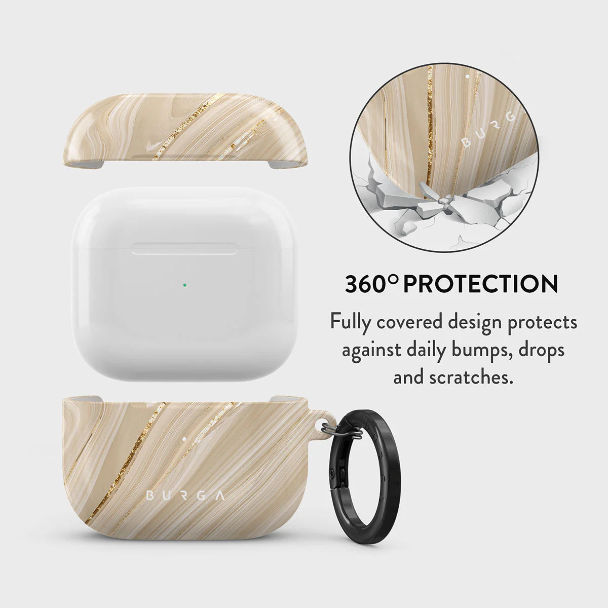 Burga AirPods 3 Σκληρή Θήκη - Full Glam