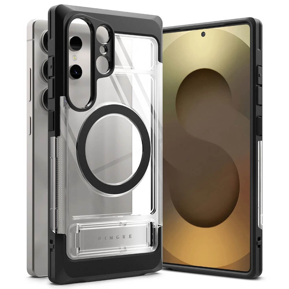 Ringke Samsung Galaxy S25 Ultra UX Magnetic MagSafe Σκληρή Θήκη με Πλαίσιο Σιλικόνης - Διάφανη