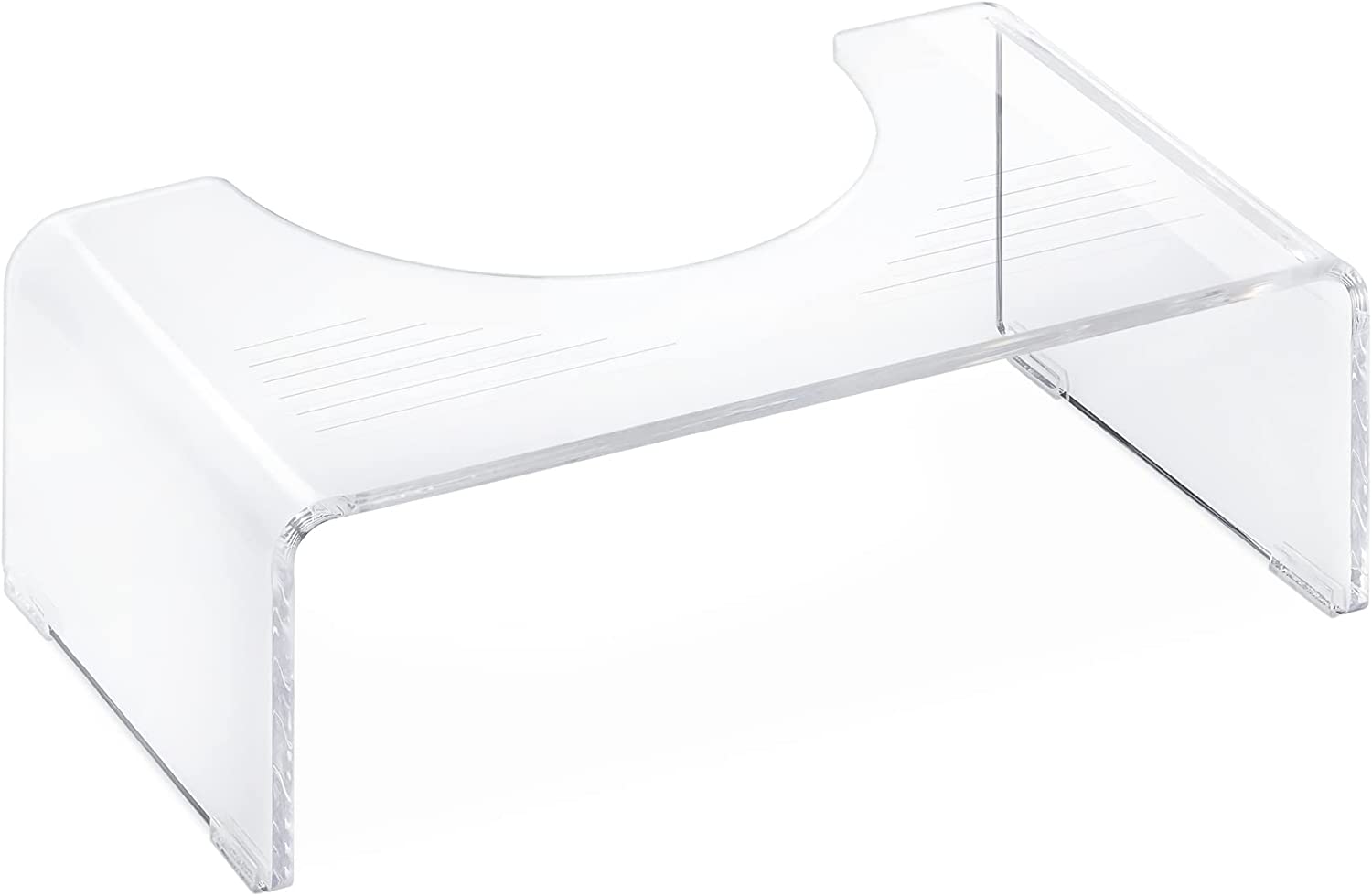 Navaris Αντιβακτηριδιακό Σκαμπό Τουαλέτας από Ακρυλικό - Διάφανο - 56084.04