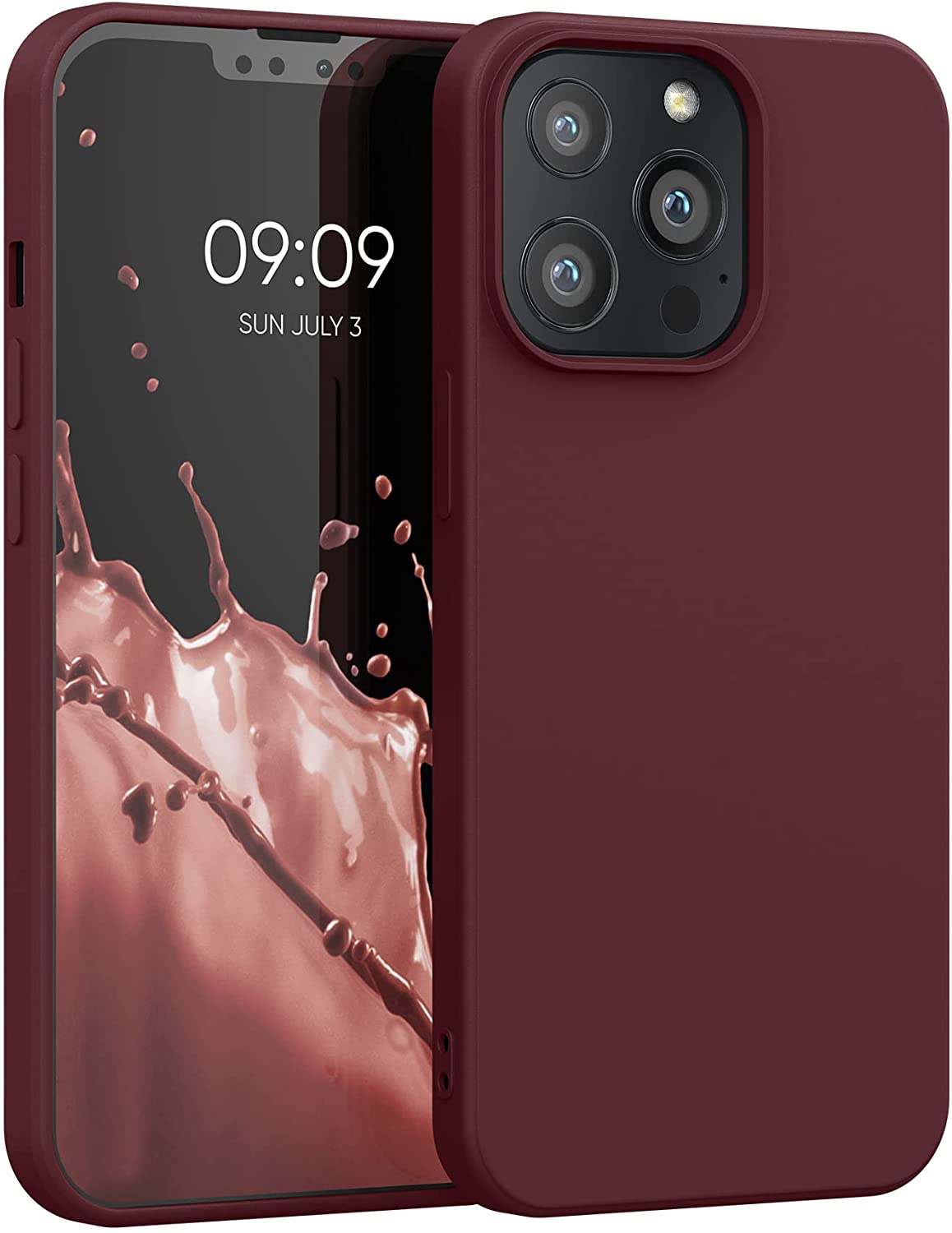 KW iPhone 13 Pro Θήκη Σιλικόνης Rubberized TPU - Rhubarb Red - 55962.209