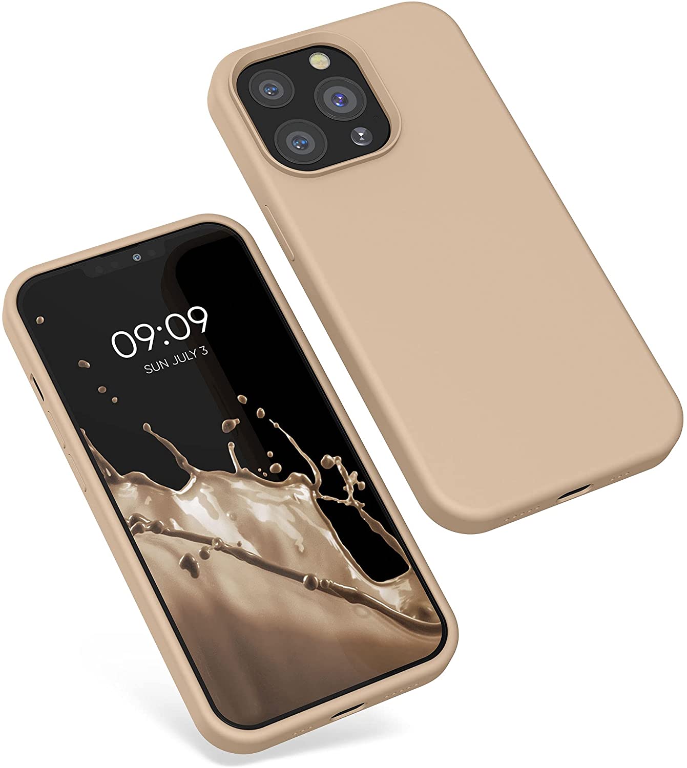 KW iPhone 13 Pro Θήκη Σιλικόνης Rubberized TPU - Mother of Pearl - 55880.154