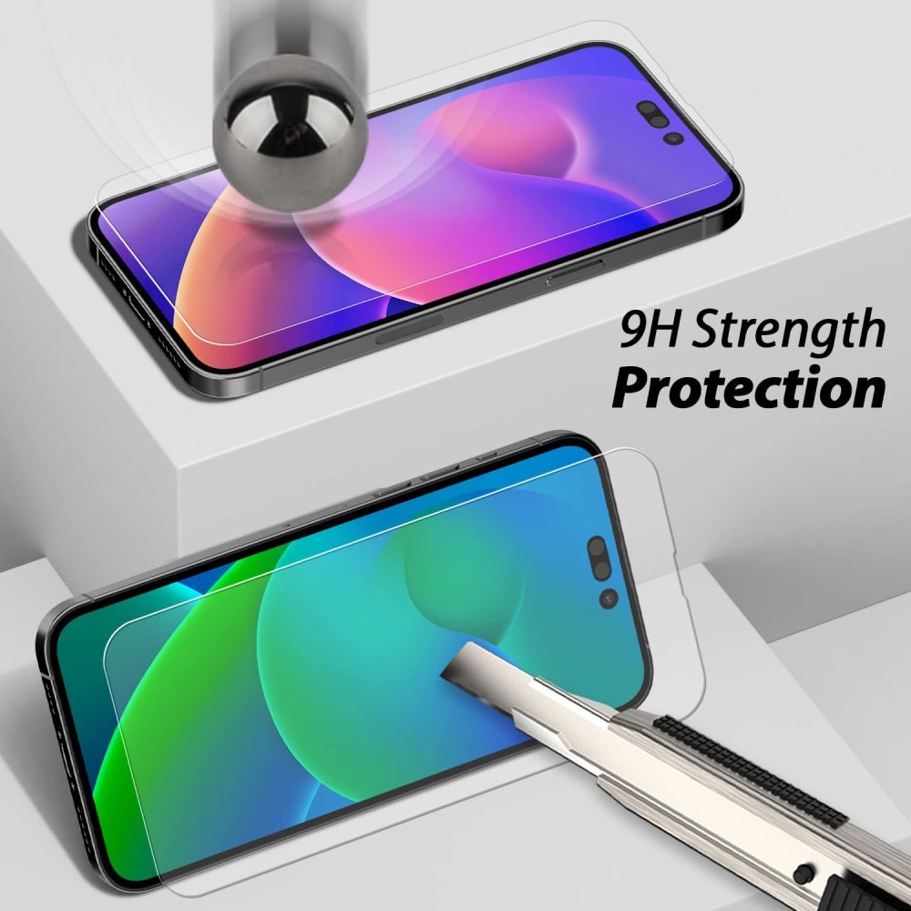Whitestone iPhone 13 Pro Max / iPhone 14 Plus / iPhone 15 Plus EZ Glass 2.5D 9H Tempered Glass Αντιχαρακτικό Γυαλί Οθόνης - 3 Τεμάχια - Clear