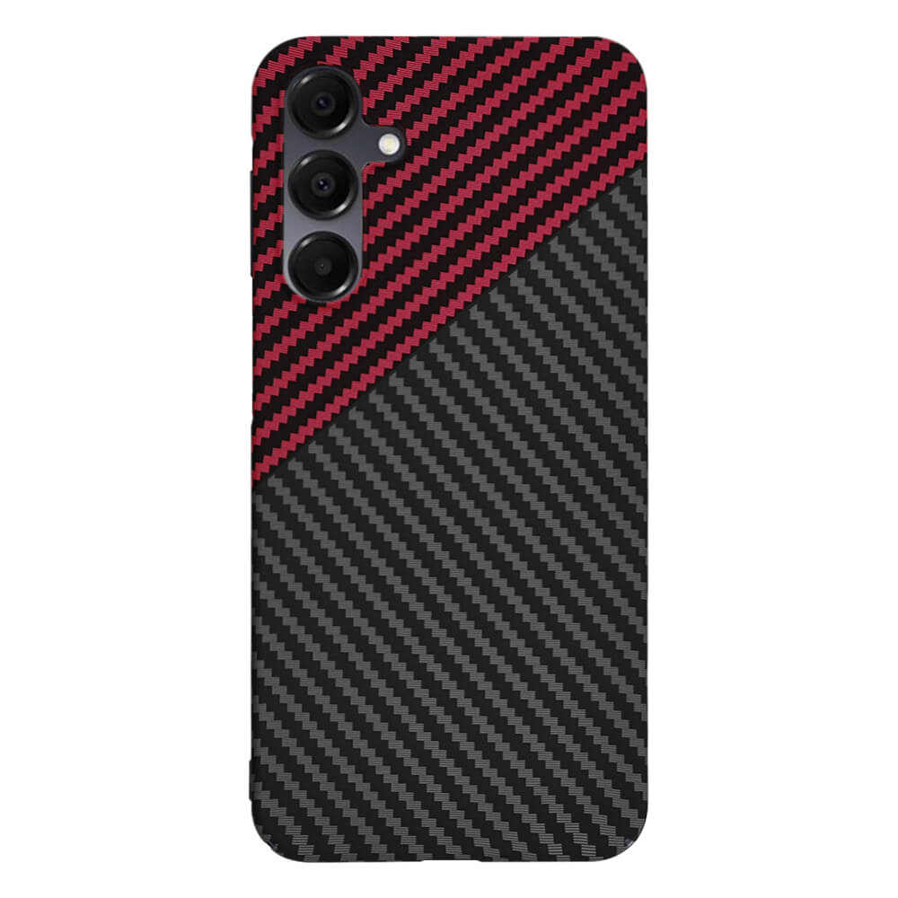 Techsuit Samsung Galaxy A16 4G / A16 5G Σκληρή Θήκη Carbonite FiberShell - Red Vortex